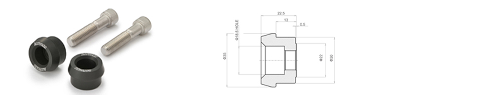 R NINE T BAR END MIRROR ADAPTERS